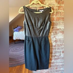 The Emerson Fry Leather and Wool Sheath Dress - day to night perfection!